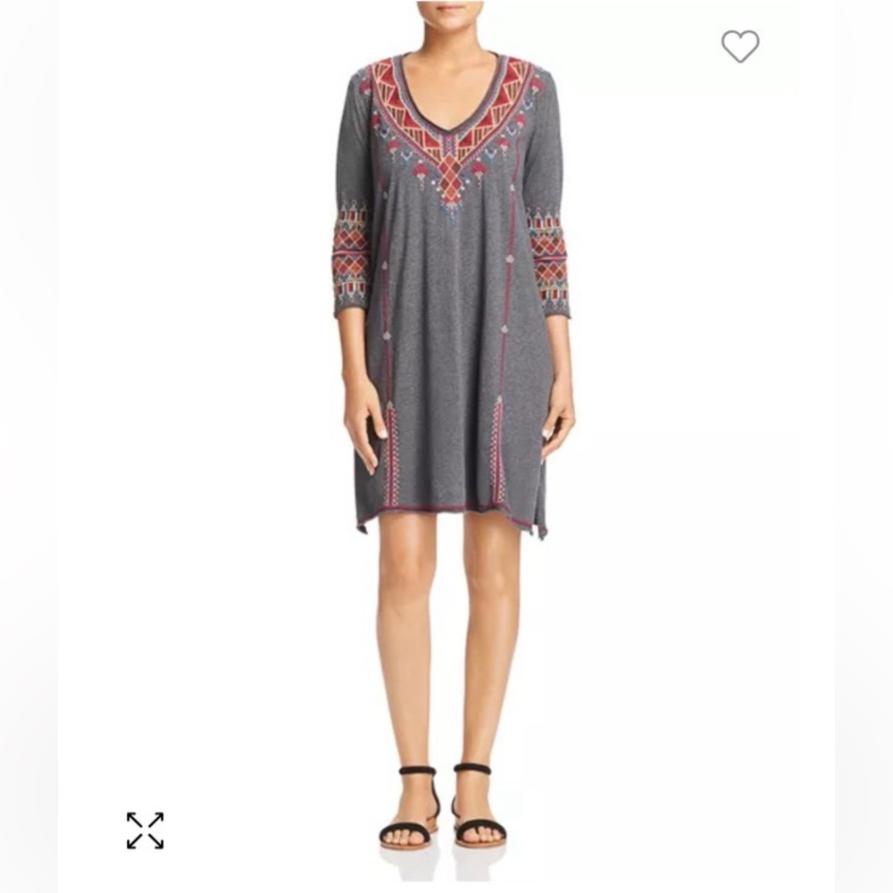Johnny Was Marjan Embroidered Shift Dress